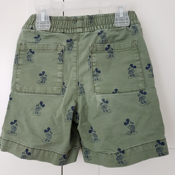 EUC Baby Gap toddler green khaki Disney Mickey shorts - Picture 2 of 2